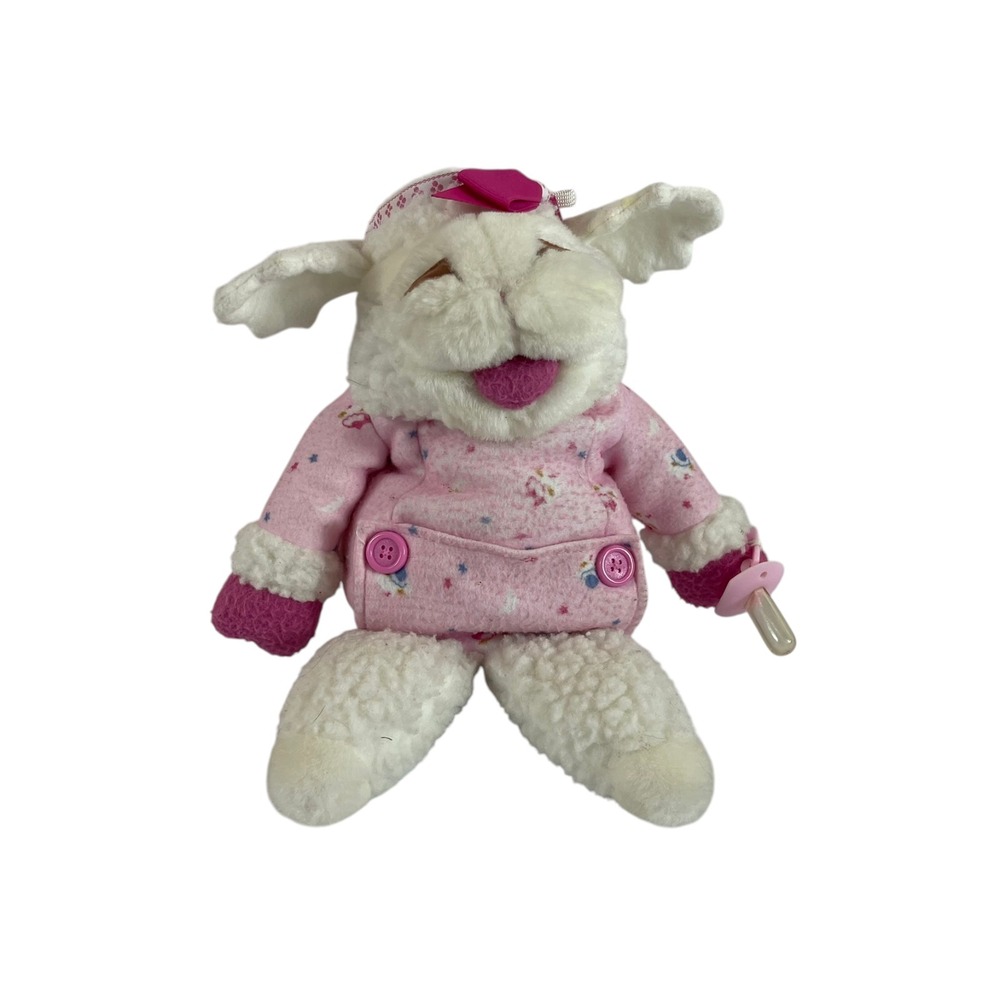 Sherry Lewis Baby Lamb Chops Pink Girl Puppet Plush‎ 12" Stuffed Toy Lovey